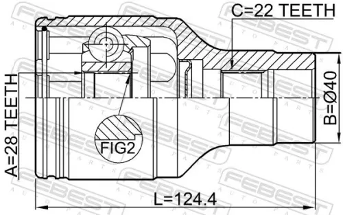 FEBEST Joint Kit, drive shaft (0711-RM415RH)
