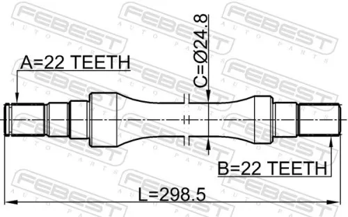 FEBEST Drive Shaft (0712-BAL)