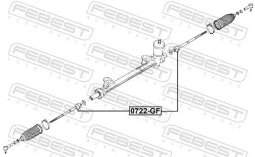 FEBEST Inner Tie Rod (0722-GF)