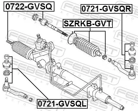 FEBEST Inner Tie Rod (0722-GVSQ)