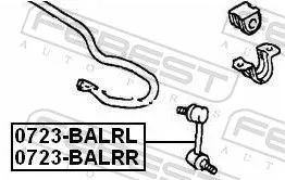 FEBEST Link/Coupling Rod, stabiliser bar (0723-BALRR)