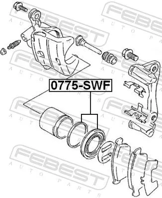 FEBEST Repair Kit, brake caliper (0775-SWF)