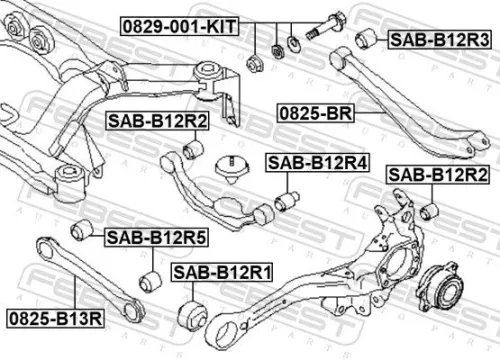 FEBEST Camber Correction Screw Set (0829-001-KIT)
