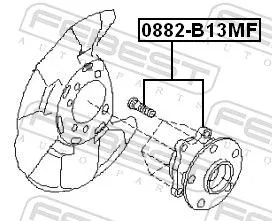 FEBEST Wheel Hub (0882-B13MF)