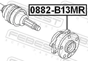 FEBEST Wheel Hub (0882-B13MR)