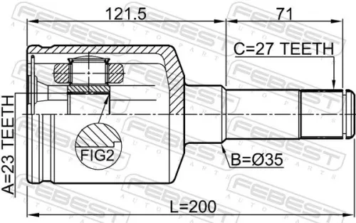 FEBEST Joint Kit, drive shaft (1011-EPICLH)