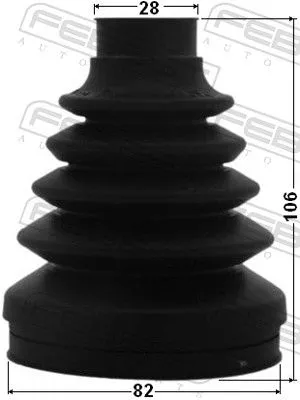 FEBEST Bellow, drive shaft (1015-CAP)