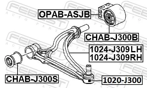 FEBEST Ball Joint (1020-J300)