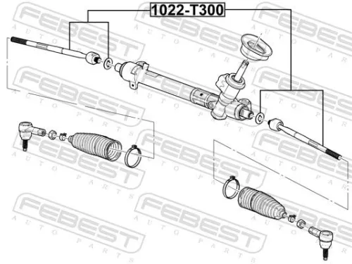 FEBEST Inner Tie Rod (1022-T300)