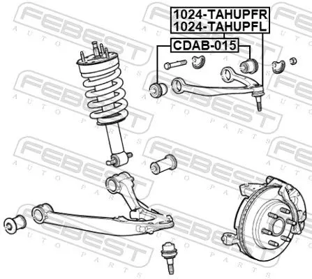 FEBEST Control/Trailing Arm, wheel suspension (1024-TAHUPFL)