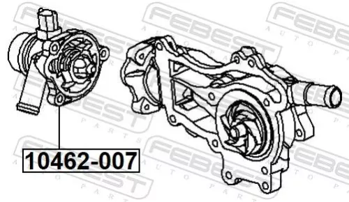 FEBEST Thermostat, coolant (10462-007)