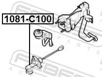 FEBEST Master Cylinder, clutch (1081-C100)