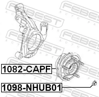 FEBEST Wheel Hub (1082-CAPF)