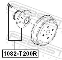 FEBEST Wheel Hub (1082-T200R)