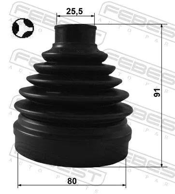 FEBEST Bellow Kit, drive shaft (1215-D7T)