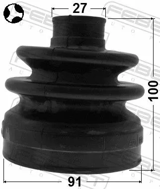 FEBEST Bellow Kit, drive shaft (1215-SANFERHT)