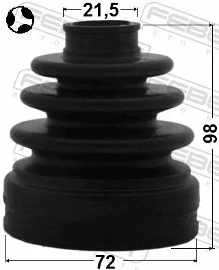 FEBEST Bellow, drive shaft (1215-SOLT)