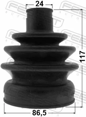 FEBEST Bellow, drive shaft (1217-TER)