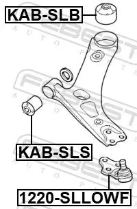 FEBEST Ball Joint (1220-SLLOWF)