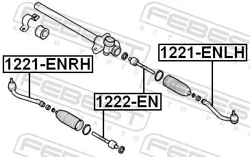 FEBEST Tie Rod End (1221-ENRH)
