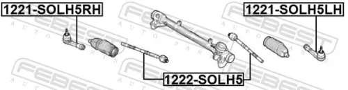 FEBEST Tie Rod End (1221-SOLH5RH)