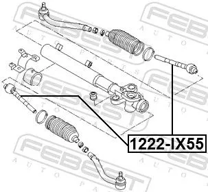 FEBEST Inner Tie Rod (1222-IX55)