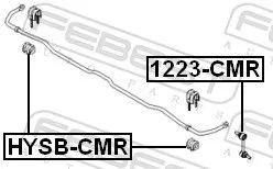 FEBEST Link/Coupling Rod, stabiliser bar (1223-CMR)