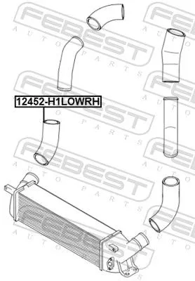 FEBEST Charge Air Hose (12452-H1LOWRH)