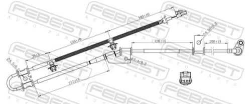 FEBEST Sensor, wheel speed (12606-003)