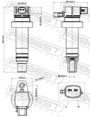 FEBEST Ignition Coil (12640-001)