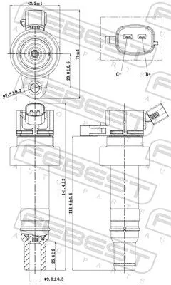 FEBEST Ignition Coil (12640-009)