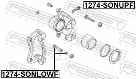 FEBEST Guide Bolt, brake caliper (1274-SONLOWF)