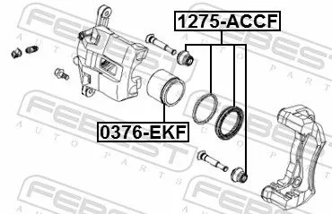 FEBEST Repair Kit, brake caliper (1275-ACCF)