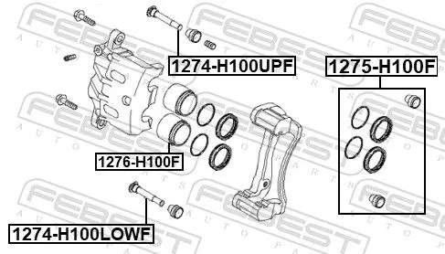 FEBEST Repair Kit, brake caliper (1275-H100F)