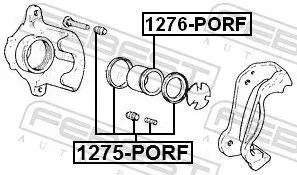 FEBEST Repair Kit, brake caliper (1275-PORF)