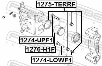FEBEST Repair Kit, brake caliper (1275-TERRF)