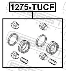FEBEST Repair Kit, brake caliper (1275-TUCF)