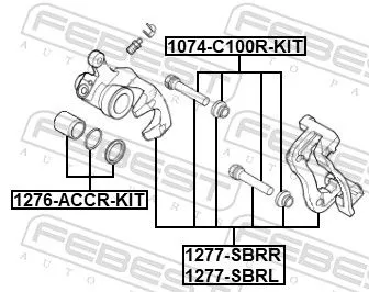 FEBEST Repair Kit, brake caliper (1276-ACCR-KIT)