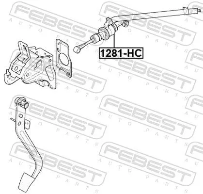 FEBEST Master Cylinder, clutch (1281-HC)
