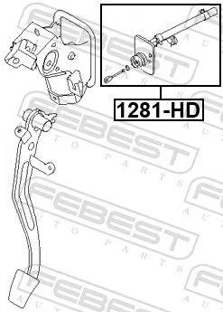 FEBEST Master Cylinder, clutch (1281-HD)