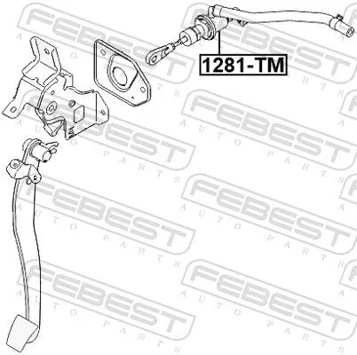 FEBEST Master Cylinder, clutch (1281-TM)