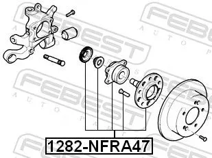 FEBEST Wheel Hub (1282-NFRA47)