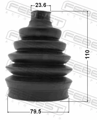 FEBEST Bellow Kit, drive shaft (1417P-NACTR)