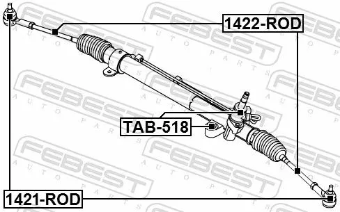 FEBEST Tie Rod End (1421-ROD)