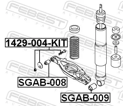FEBEST Camber Correction Screw (1429-004-KIT)