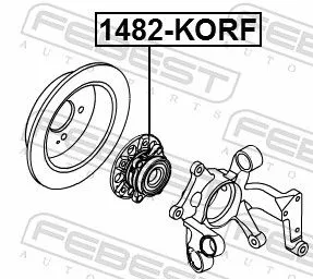 FEBEST Wheel Hub (1482-KORF)