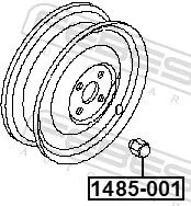 FEBEST Wheel Nut (1485-001)