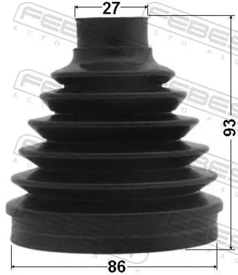 FEBEST Bellow, drive shaft (1615P-164LH)