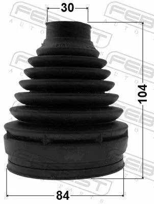 FEBEST Bellow, drive shaft (1615P-169)