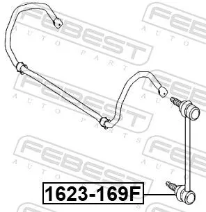 FEBEST Link/Coupling Rod, stabiliser bar (1623-169F)